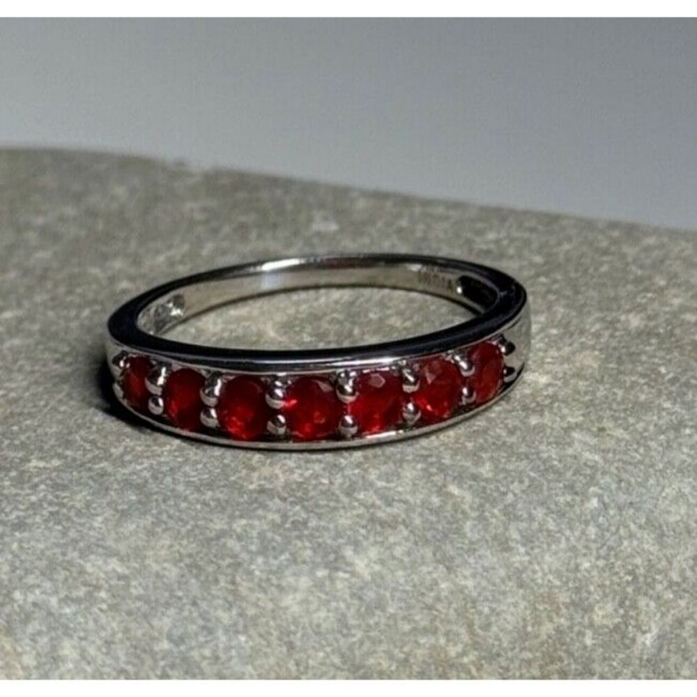 925 STERLING SILVER SPINEL RING SIZE 7.5 - Picture 2 of 8